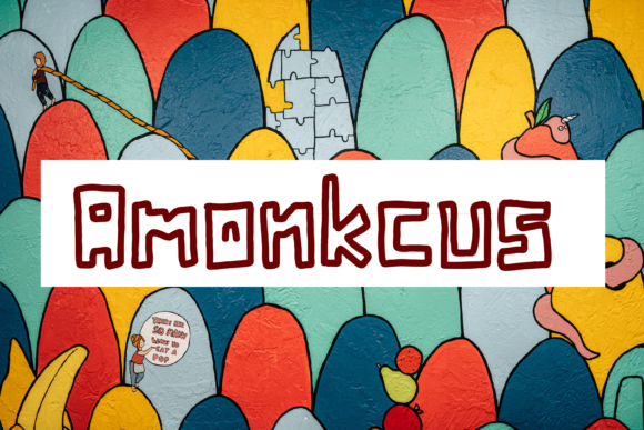 Amonkcus Font: A Quirky Display Font for Creative Projects