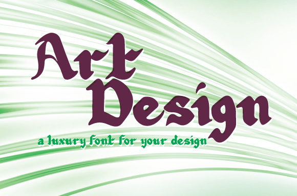 Art Design Font for Modern Web and Branding Projects