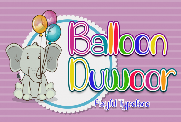 Balloon Duwoor: A Playful Display Font for Creative Projects