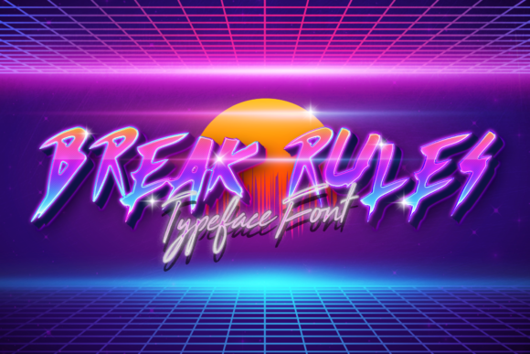 BreakRules Font: A Stylish Display Font for Designers