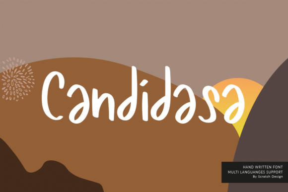 Candidasa: A Modern Display Font for Handmade Creations