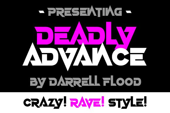 Deadly Advance Font for Bold Editorial Design