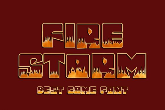 Fire Storm Font for Bold Branding and Professional Design