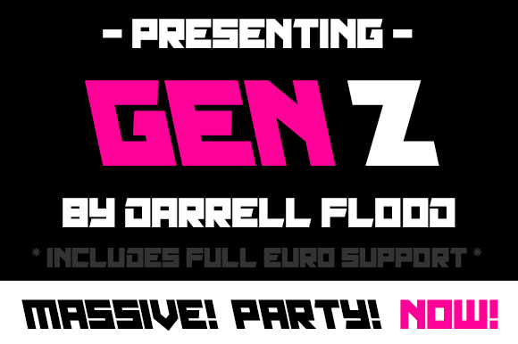 Gen Z Font for Bold, Futuristic Design Projects
