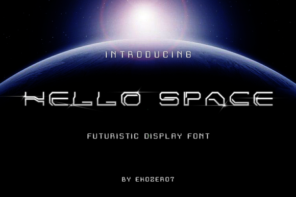 Hello Space: A Futuristic Display Font for Bold Branding