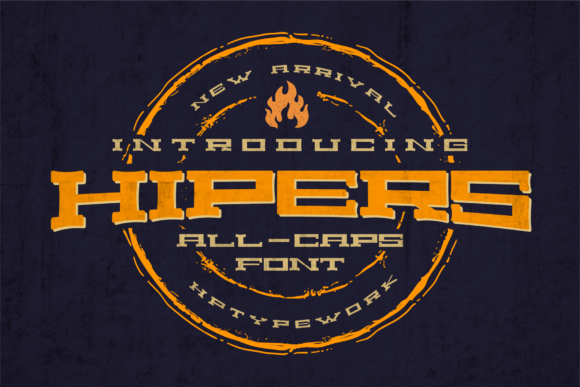 Hipers: A Vintage-Styled Display Font for Modern Editorial Design