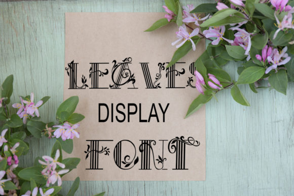 Leaves Font Review: A Vintage Display Font for Creative Projects