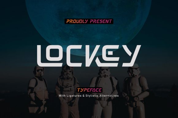 Lockey: A Cool Display Font for Futuristic Branding