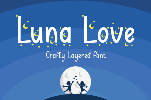 Luna Love: A Whimsical Display Font for Creative Projects