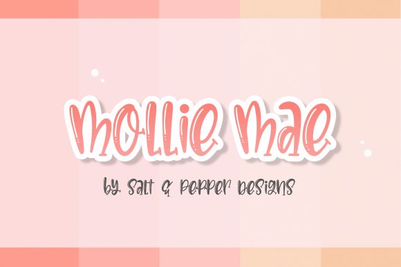Mollie Mae: A Bouncy Display Font for Modern Editorial Design