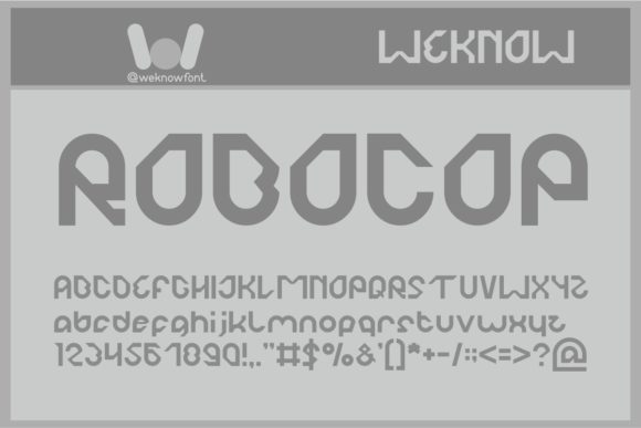 Robocop: A Futuristic Display Font for Bold Branding