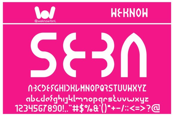 Seba: A Modern Display Font for Small Business Branding