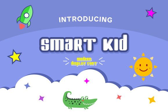 Smart Kid: A Modern Display Font for Digital Creativity