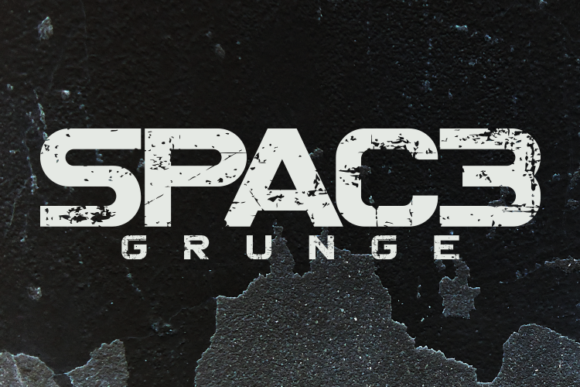 Spac3 Display Font for Handmade Creations