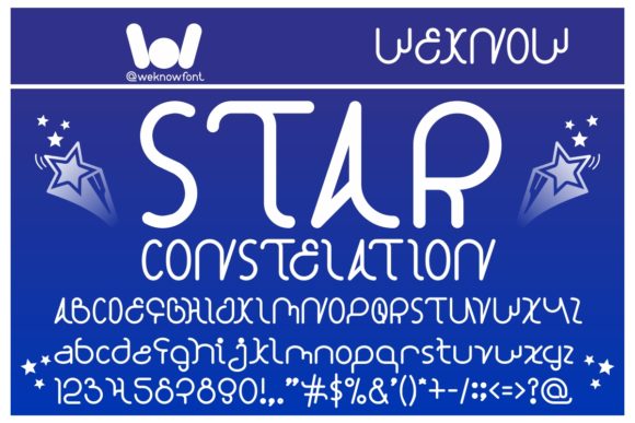 Star Constellation Font for Professional Branding