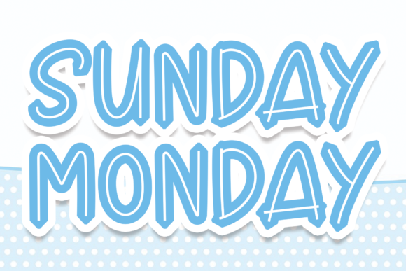 Sunday Monday Font for Creative Projects and Branding