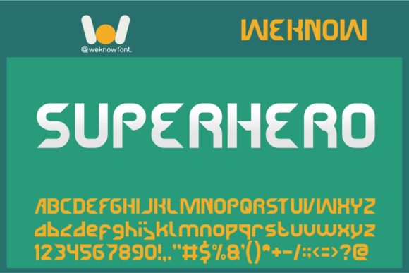 Superhero Font for Professional Branding and Creative Projects