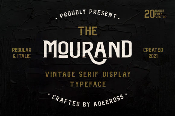 The Mourand: A Vintage-Inspired Display Font for Bold Branding