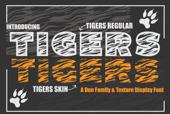 Tigers Font for Handmade Creations