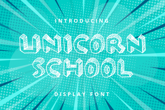 Unicorn School Font for Handmade Creations and More