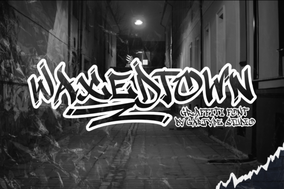 Waxedtown: A Graffiti-Styled Display Font for Creative Projects